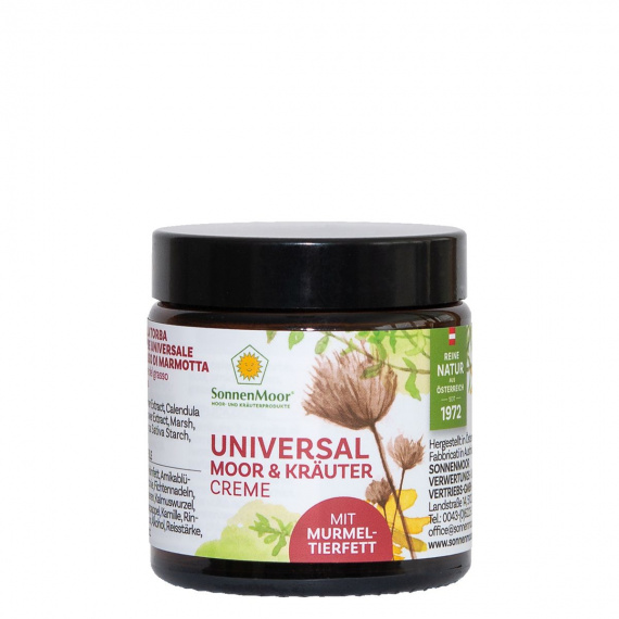Universal Moor- und Kräutercreme mit Murmeltierfett 90g
